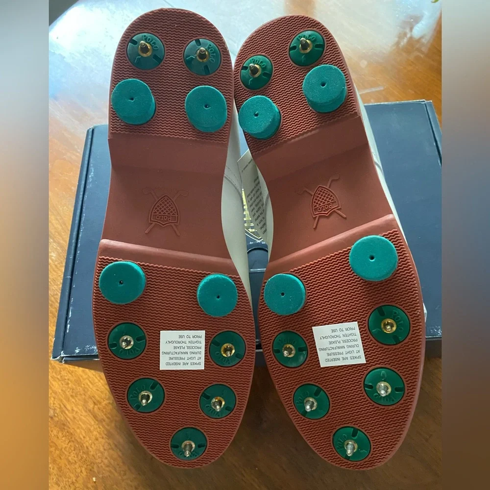 NIB POLO RALPH LAUREN WOMEN’s GOLF SHOES SIZE 8.5 - Picture 2 of 10